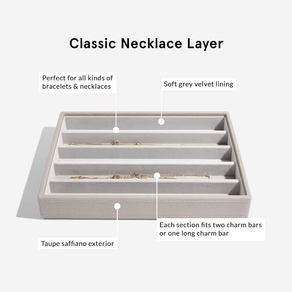 [Stackers] LONDON Classic 5 Sec Necklace Layer Greige/Stackers TAUPE Classic 5 Section