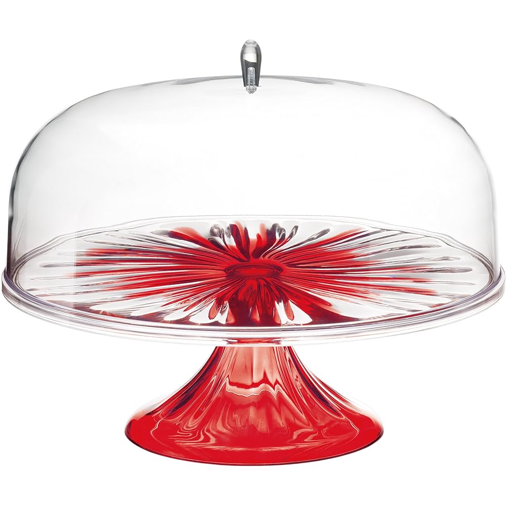 guzzini cake stand IRIS red 24940265