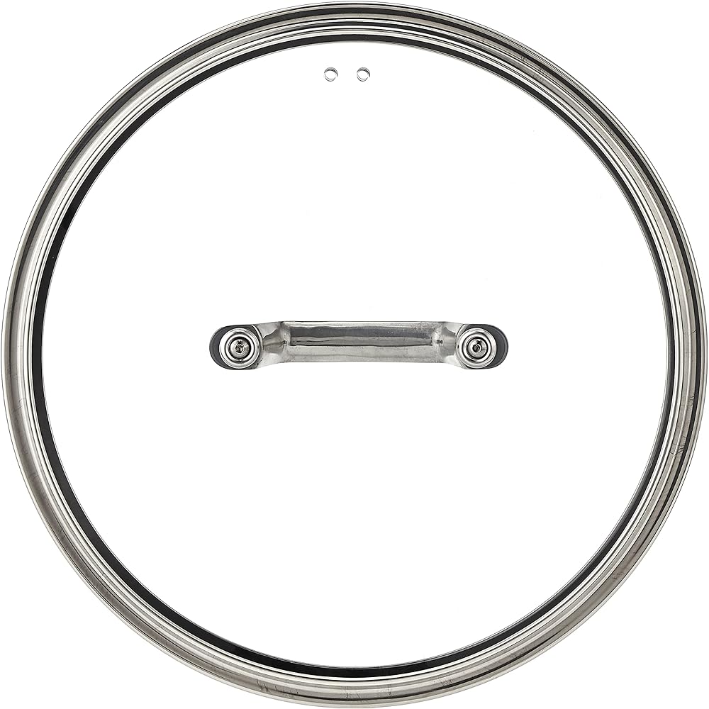 SCANPAN TechnIQ Series Glass Lid 30cm 41903000 | SCANPAN Scan Pan 30cm Frying Pan Lid Lid Glass Lid Pan Lid Glass Tempered Glass Tempered Glass Pot Lid Pot Lid Stainless Steel Oven Safe Cookware Kitchen Supplies Kitchen Utensils Cooking Kitchen Goods Pre