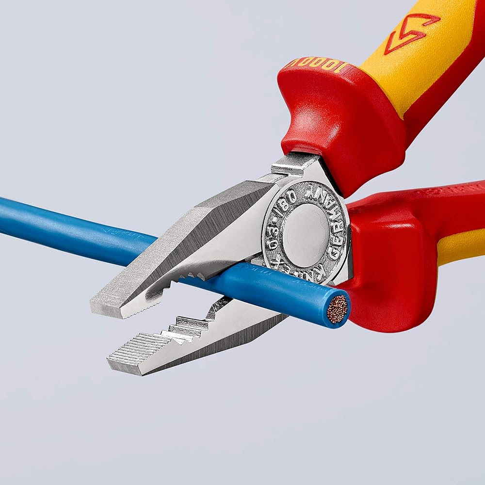KNIPEX Pliers KNIPEX 0306-180TBK Insulated Pliers 1000V Drop Prevention (BK) 0306-180TBK
