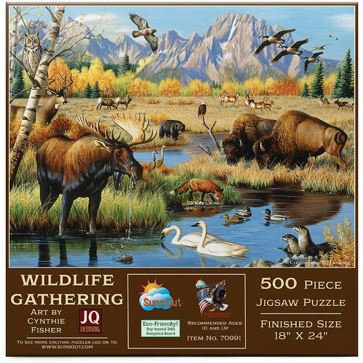 SUNSOUT INC Wild Animal Collection 500 Piece Jigsaw Puzzle