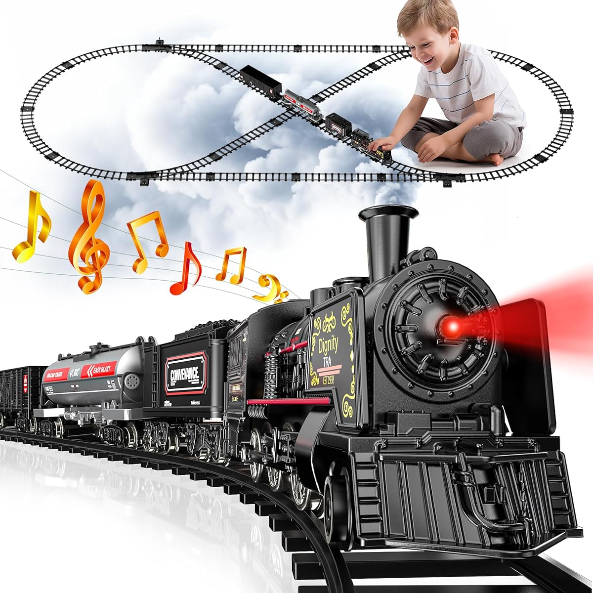 Hot Bee Alloy Train Set with Tracks