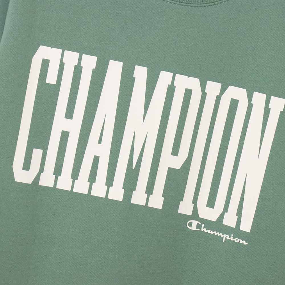 [Champion] Sweatshirt, Long Sleeve, Round Neck, Brushed Lining, Graphic Logo Print, Crew Neck Sweatshirt, Basic C3-Z016 Men's