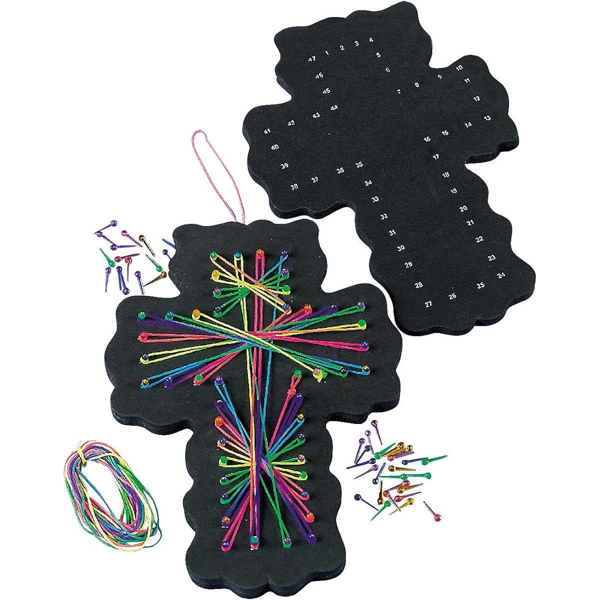 Cross String Art Craft Kit – Crafts and Fun Home Activities for Kids