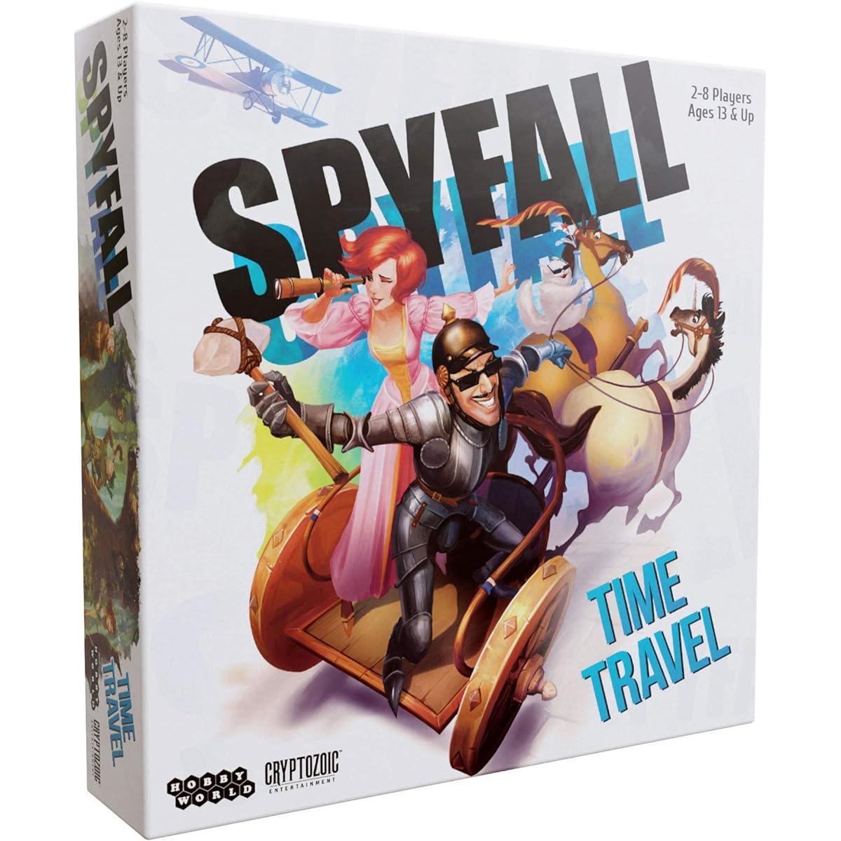 Spyfall Time Travel - Perfect Party Game - Travel to the Past and Future to Find Spies - For 2-8 Players - Board Game for Teens and Adults - Ages 13+