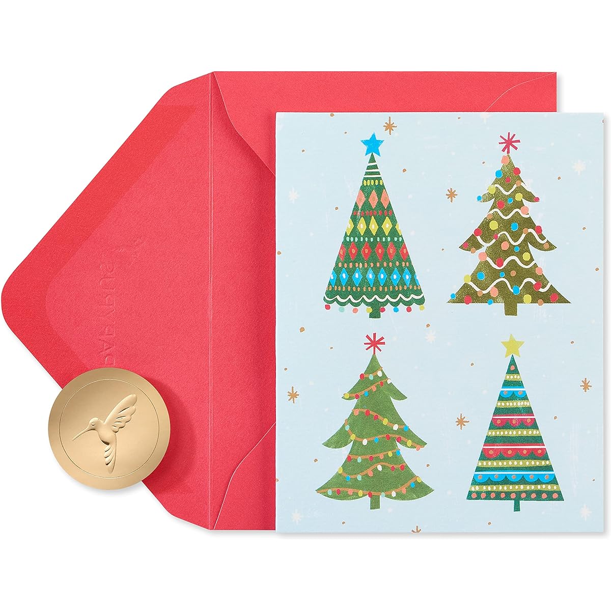 Papyrus Christmas Cards with Envelopes, Merry Christmas Celebration, Christmas Tree (20 Cards)