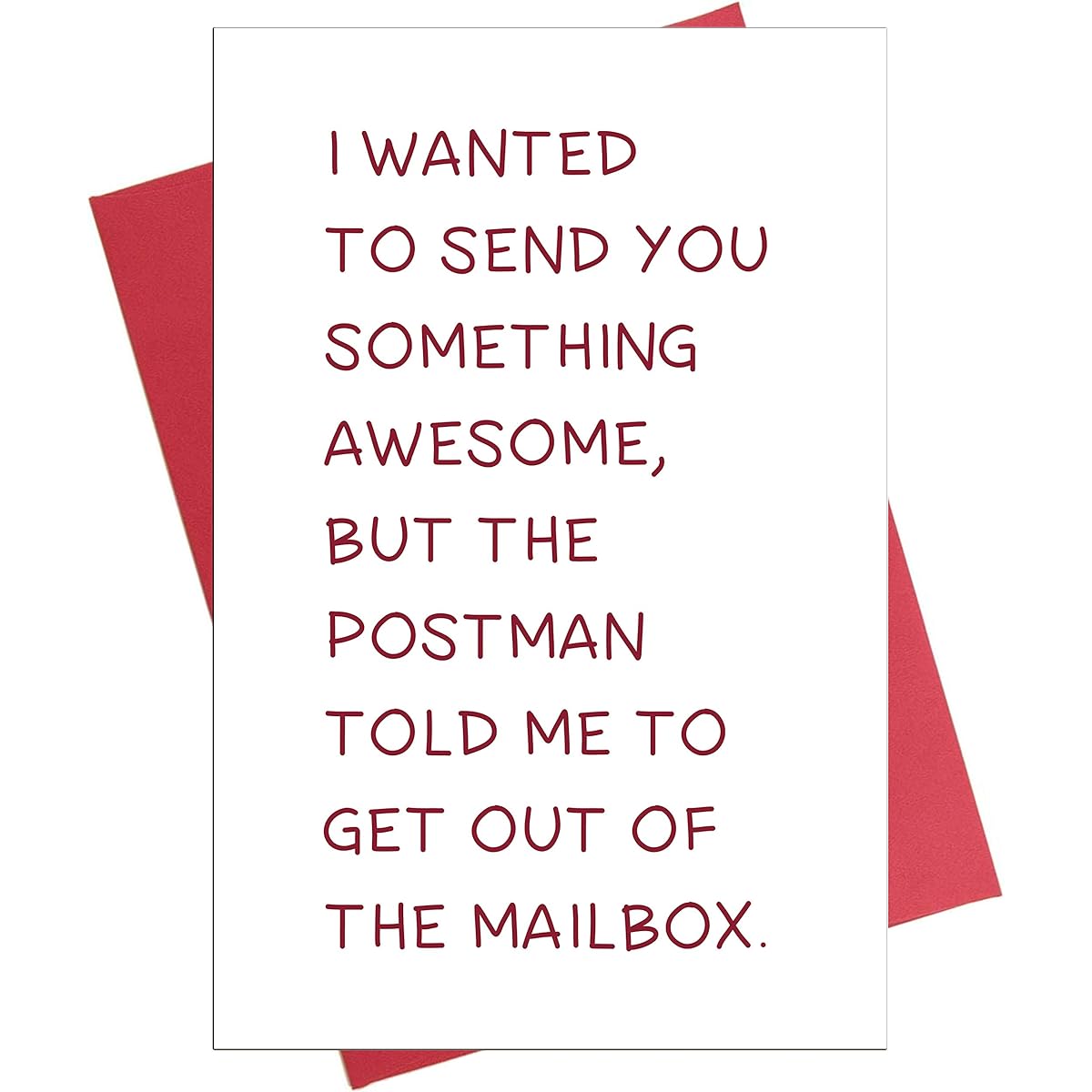 Funny Birthday Cards I Wanted to Send You Something Awesome Birthday Card for Boyfriend/Husband/Friend/BFF