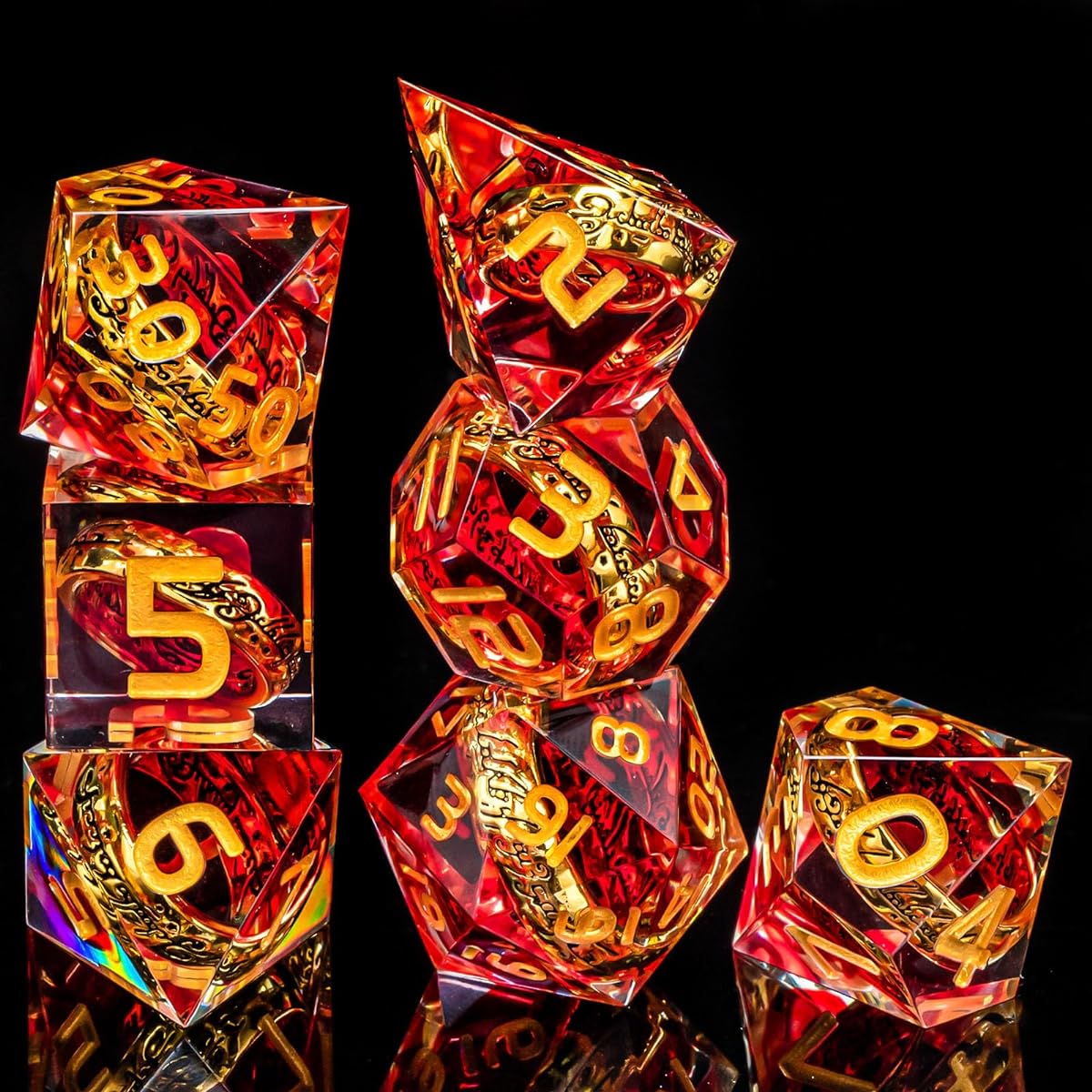 OUKELANWO Resin DND Dice Set D&D