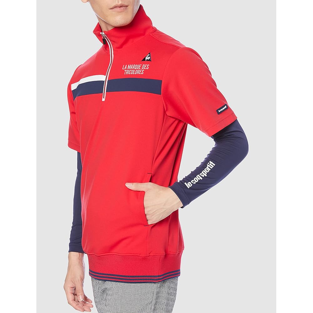 [Le Coq Sportif] 21 Fall/Winter Model Golf Cut and Sew Long Sleeve Underset Sweat Absorbent Quick Drying Stretch UV (UPF15) QGMSJL52W Men's