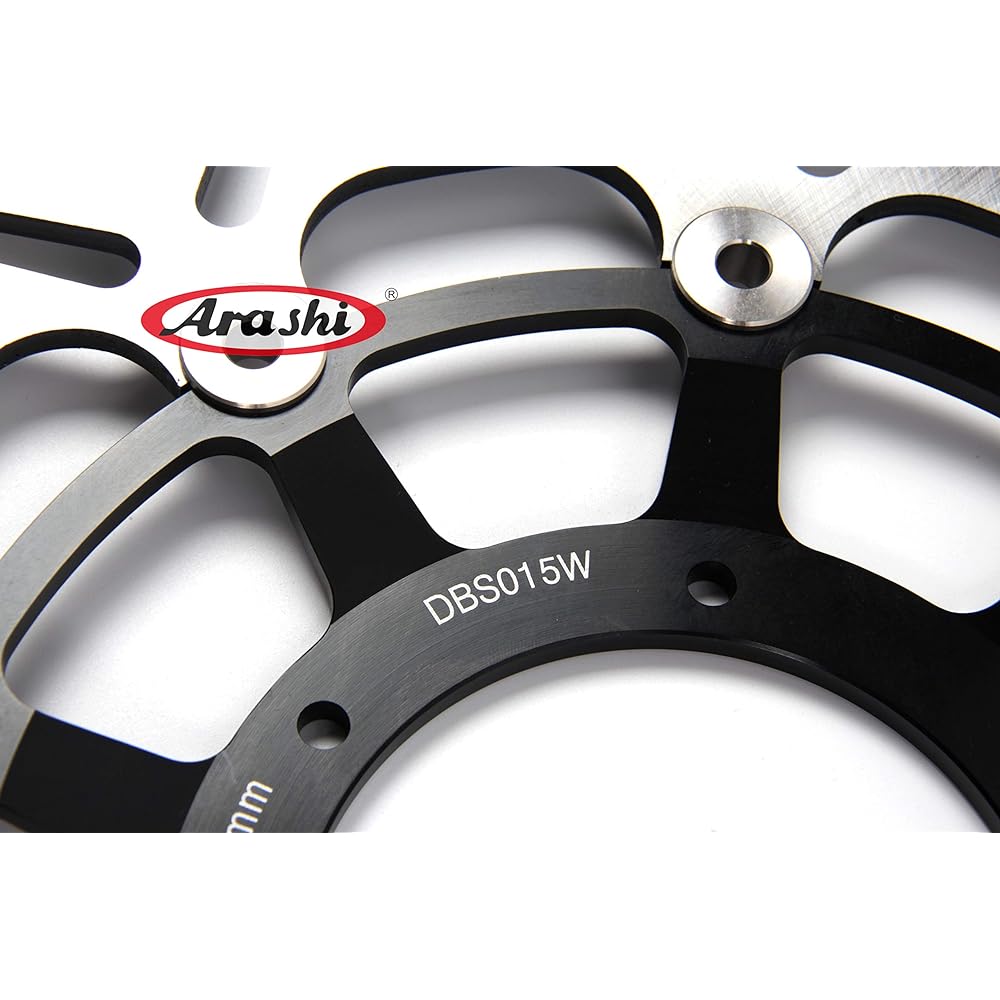 Arashi Front and Rear Brake Disc Rotor for Honda CBR600RR PC37 PC40 2003-2020 Motorcycle Replacement Accessories 2004 2005 2006 2007 2008 2009 Black CBR1000RR 04-05
