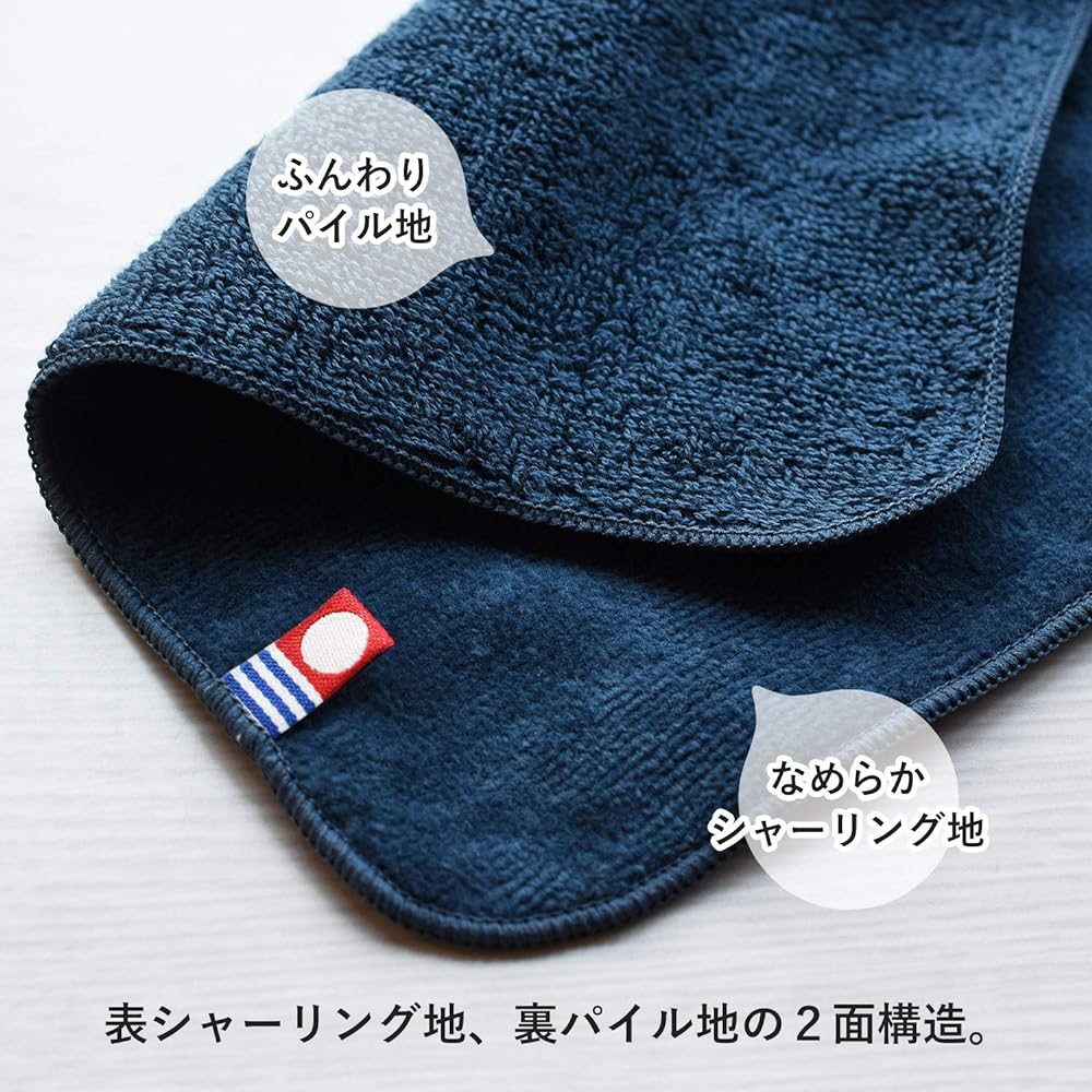 Bloom Imabari Towel Certified Towel Handkerchief Small Gift Set of 8 Vigne Handkerchief Gift Box Hand Towel 20 x 20cm Individually Wrapped Made in Japan 100% Cotton (Gray)