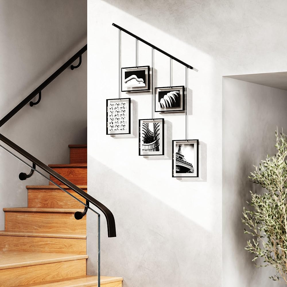 umbra Photo Frame Photo Display Photo Postcard 2L Wall Hanging Interior W66 x D1 x H64.5cm Umbra Xzibit 21013426040 Black