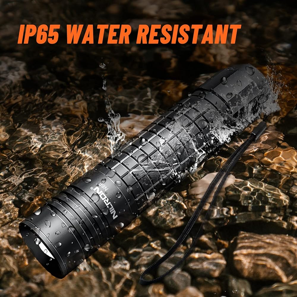 Nicron N8F Rechargeable Focus Slim Tactical Light 1000 Lumens