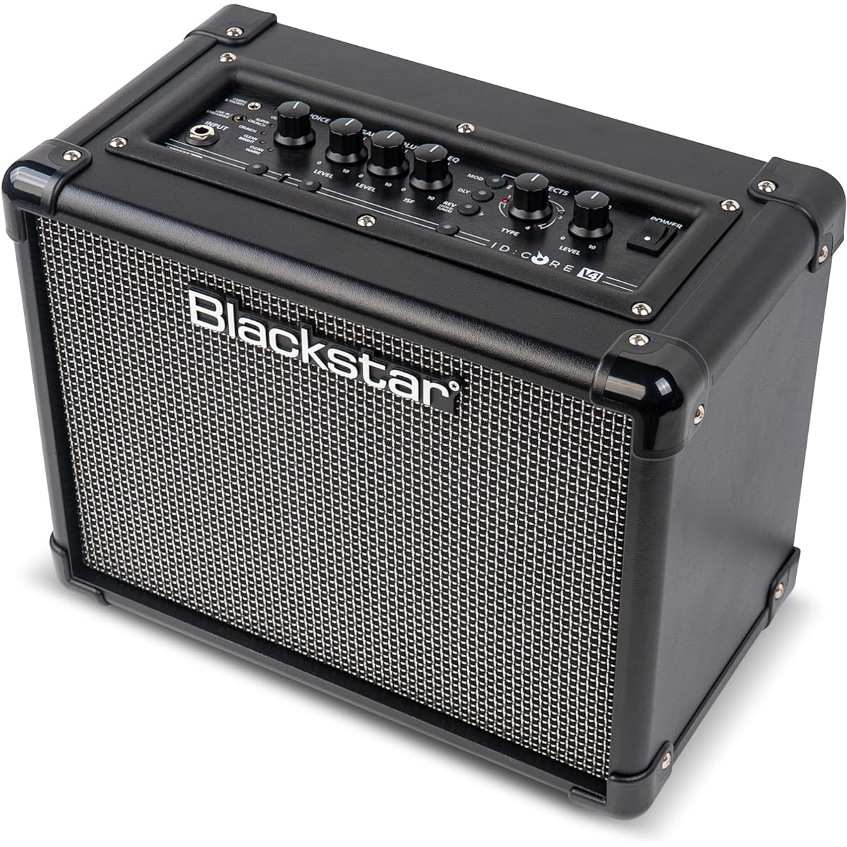 Blackstar Blackstar Stereo Guitar Amplifier ID:Core V4 Stereo 10 Ideal for Home Practice and Live Streaming Power Reduction Function 6 Expansion Voices Built-in Effects USB-C 10W