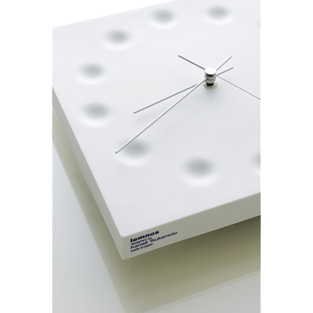 Lemnos Wall Clock Analog Porcelain White Drops Draw the Existence Drops draw the existance KC03-23 Lemons w255×h255×d38mm