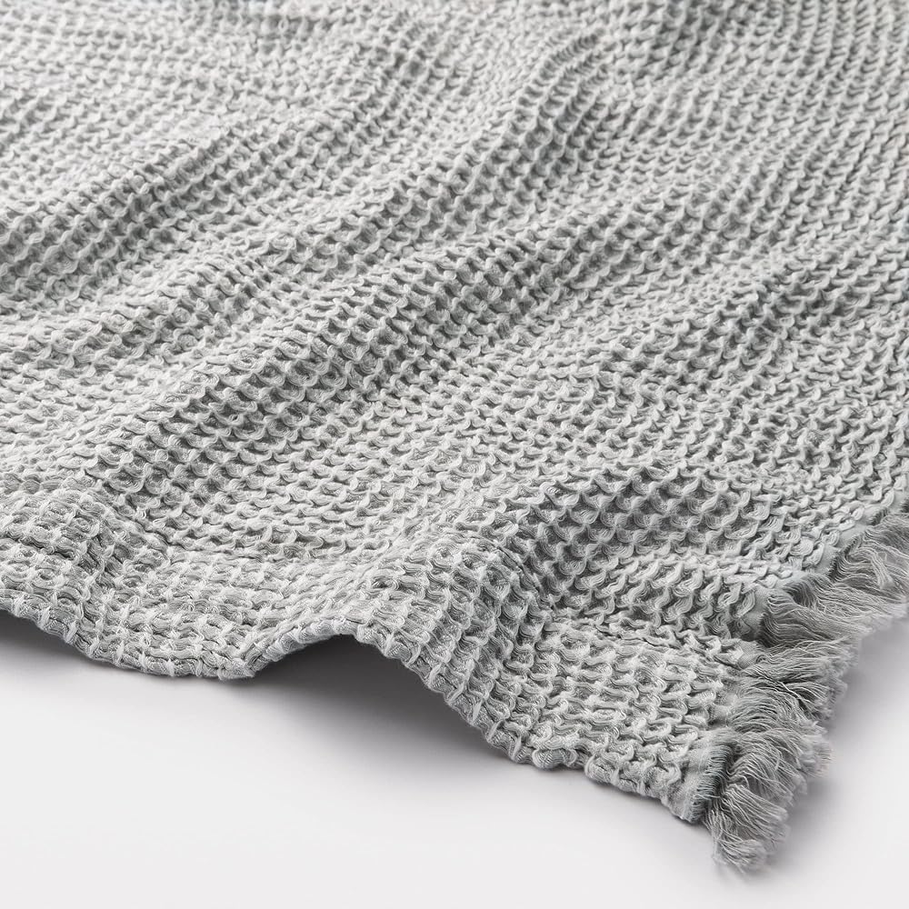MUJI Waffle Woven Blanket Gray Double Size 180 x 200cm 12864547