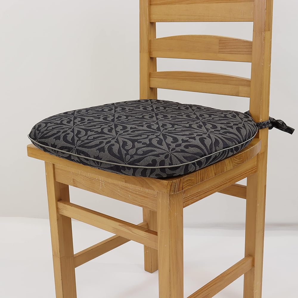 Kawashima Textile Cercon selegrance Bastille Dining Seat Cushion 45 x 43Vcm LN1407 GR/Gray