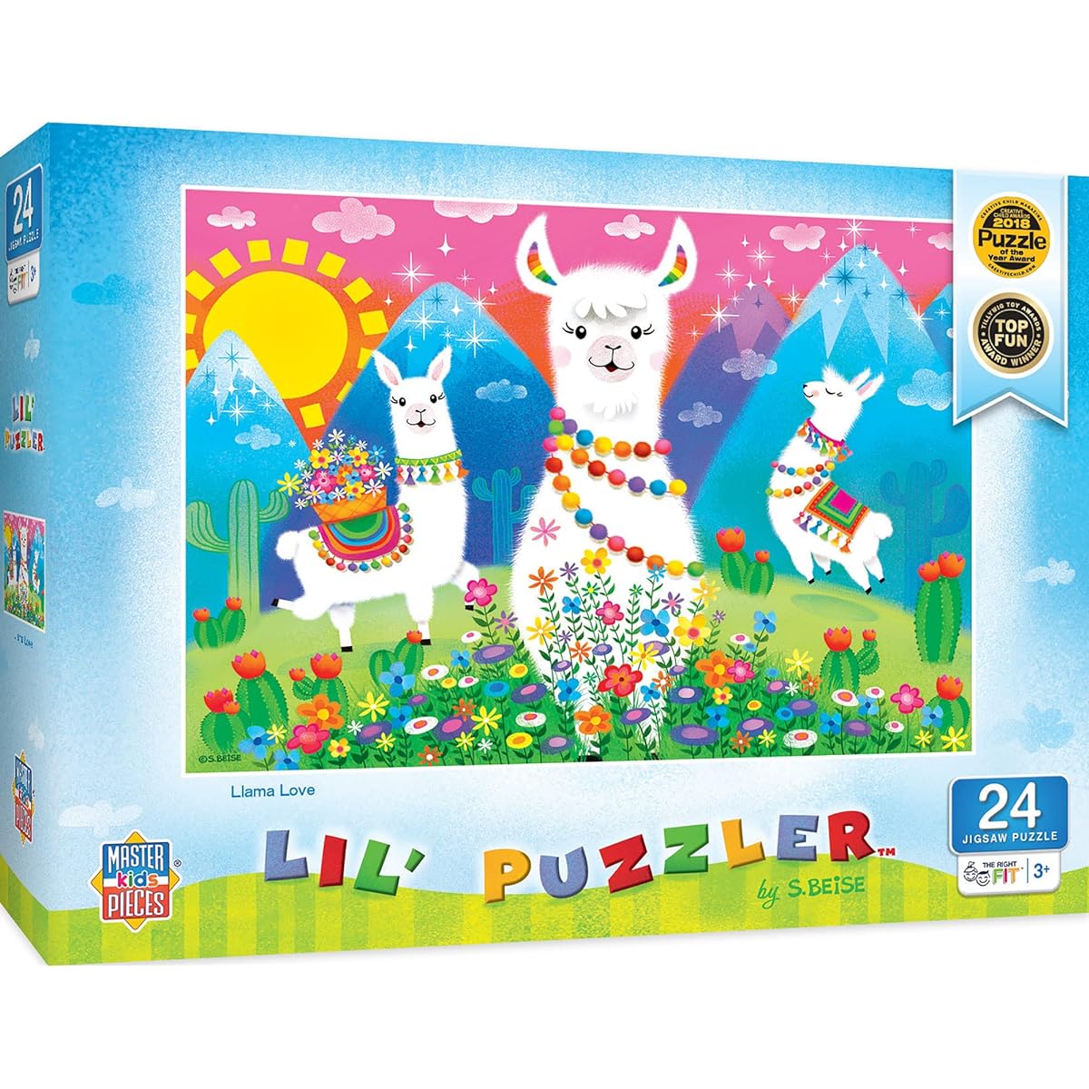 MasterPieces Lil Puzzler 24 Piece Jigsaw Puzzle for Kids Rainbow Unicorn 19"x14"