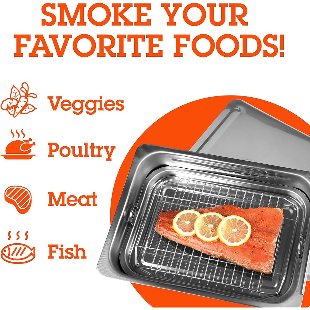 Camerons Stove Top Smoker Japanese Genuine Product with Tip Home Use Smoker Outdoor