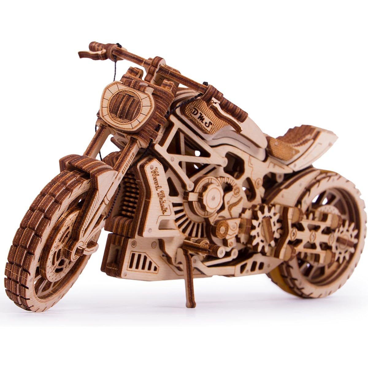 Wood Trick Motorbike DMS / Self-propelled 3D wooden puzzle / Wooden model