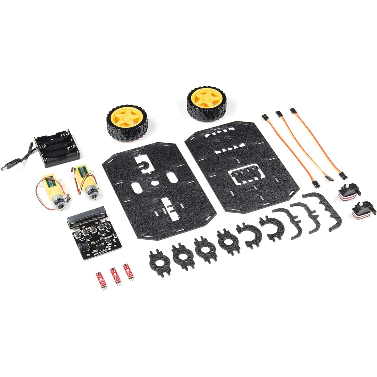 SparkFun micro:bot Kit - v2.0 - Qwiic-enabled Robot Platform Learn to Build and Program Robots with Line Following Sensors and Accelerometer Servo Build a Jousting Bot Classroom Education