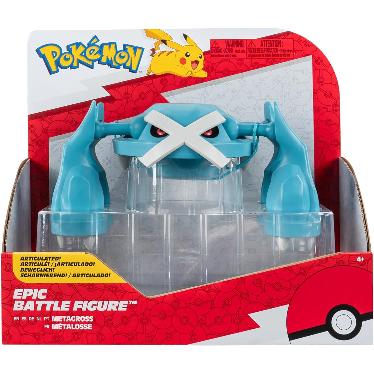 Pokemon PKW3059 Metagross Figure 12 Inch Articulated Epic Battle Figure