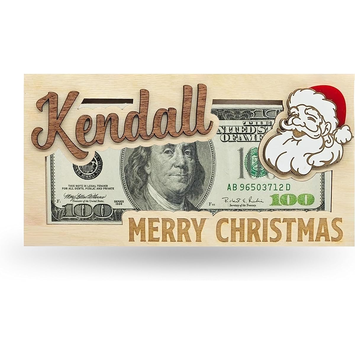Christmas Money Gift Holder with Name, Card Box Cash Holder, 2023 Christmas Money Gift Holder, Money Gift for Family and Friends, Christmas Gift (4 Pieces)