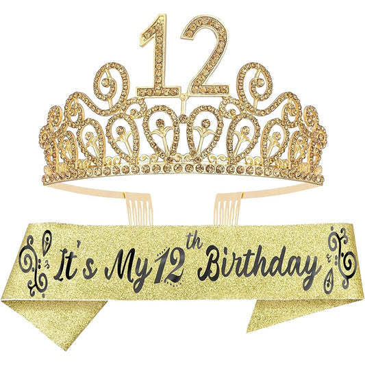 12th birthday decorations for girls 12th birthday 12th birthday gifts 12th birthday tiara 12th birthday tiara and sash 12th birthday sash 12th birthday crown 12th birthday decorations