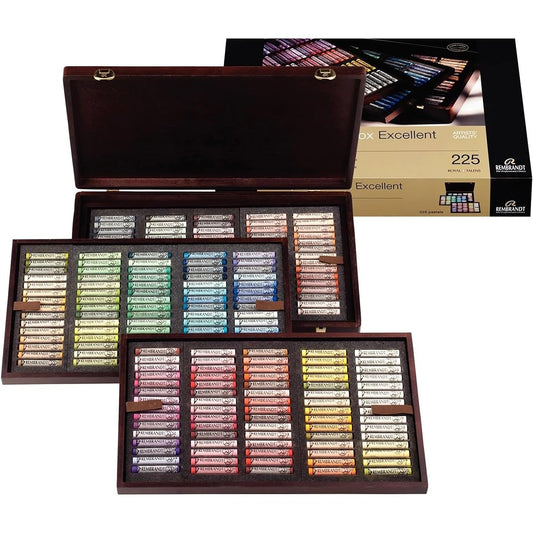 Talence Rembrandt Soft Pastel 203 colors 225 pieces wooden box set 470416