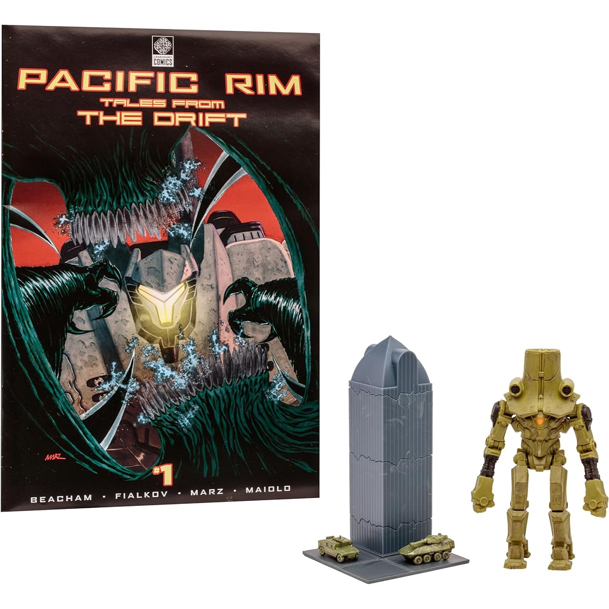 Pacific Rim McFarlane Toys Cherno Alpha (Jaeger) 4-Inch Scale Figure Playset with Comic, 14736