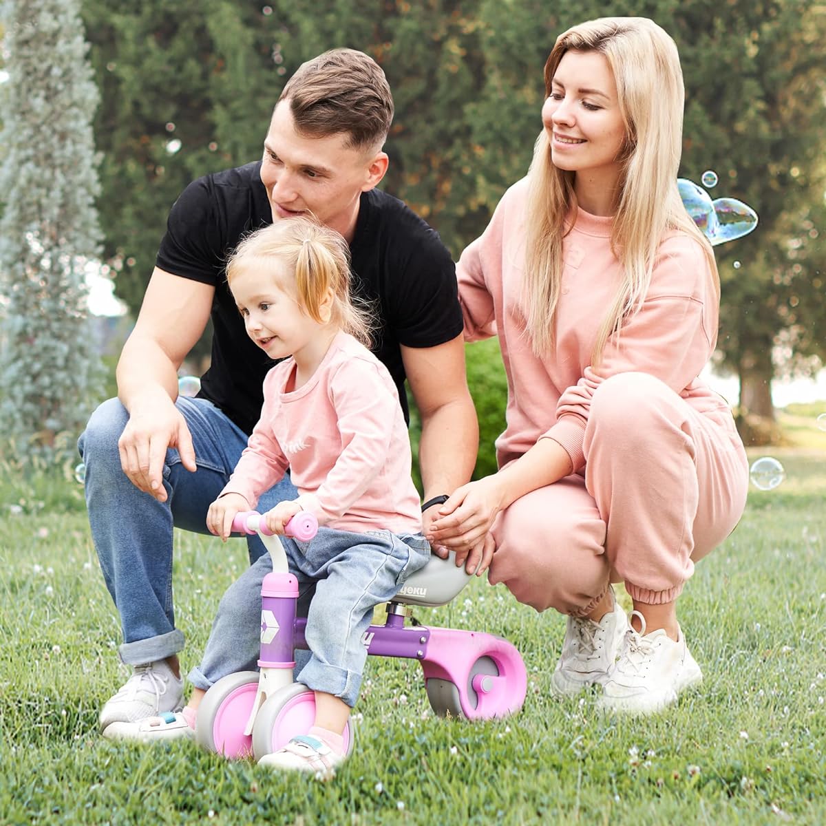 AyeKu Baby Bike, Cute Toddler Toys 12-36 Months Gifts,1 Year Old Boy/Girl Balance Bike to Train Baby from Standing to Running,Best Gifts for 1yr Birthday Babies.