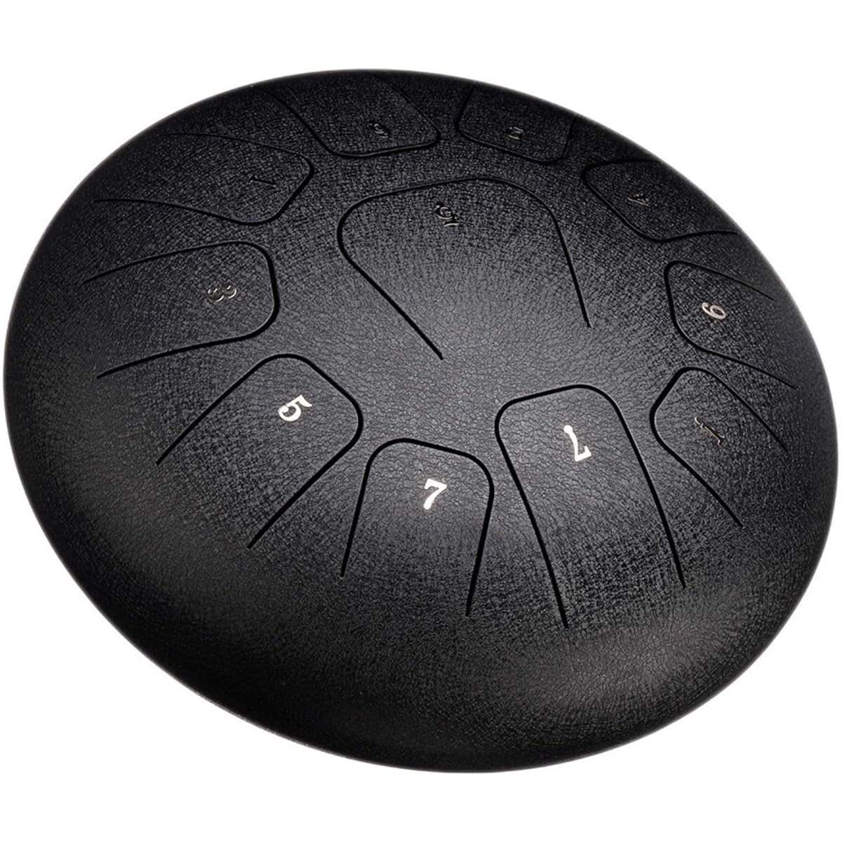 Tongue Drum 12 Inch Steel Tongue Drum Hand Pan Hand Drum Measure 11 Notes Tank Drum + Mallet Bag Suitable for Various Activities (Size:30.5x11cm; Color:Gold)