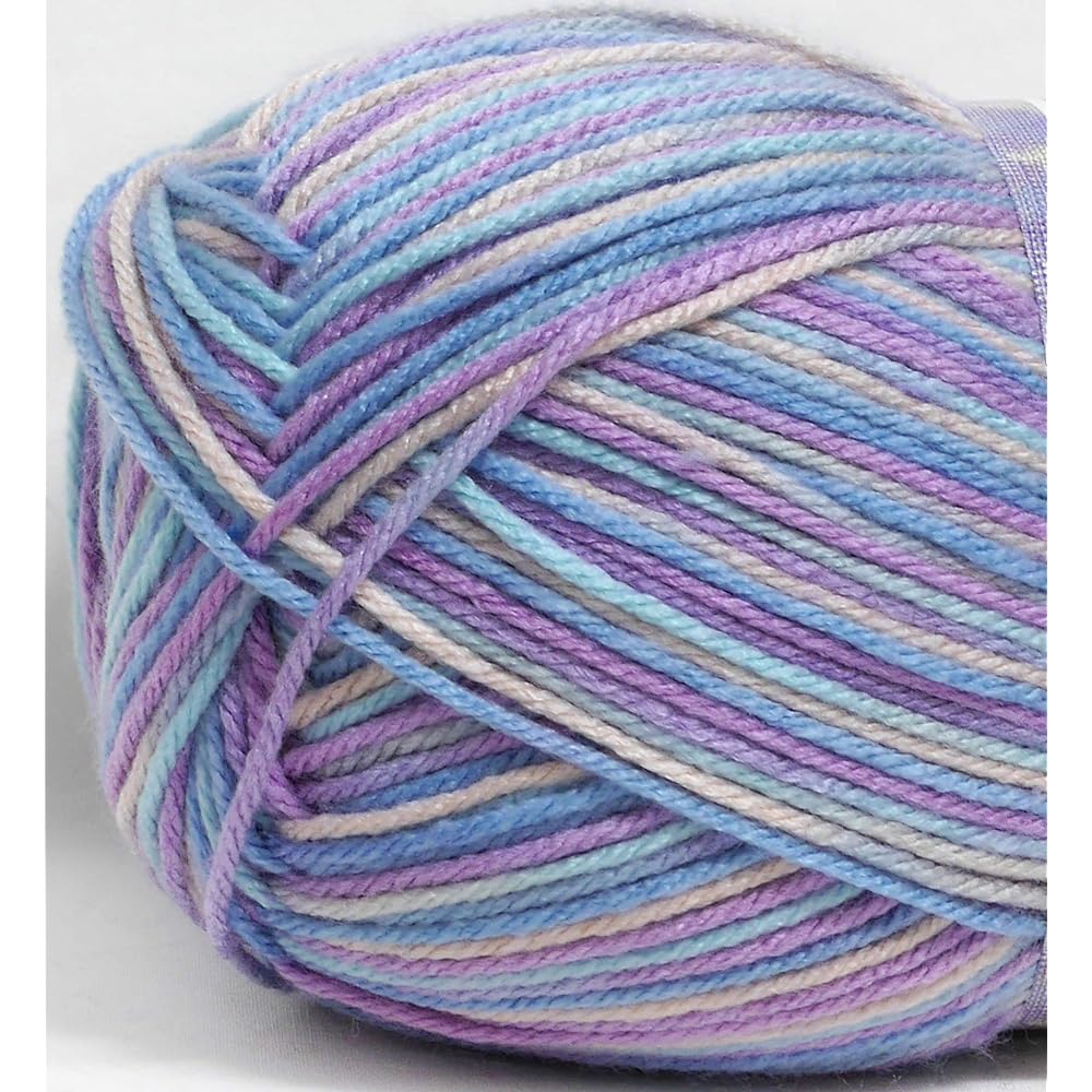 NASKA Everyday Ecoze Wool Thick Col.24201 Purple 200g Approx. 330m Set of 5 Balls