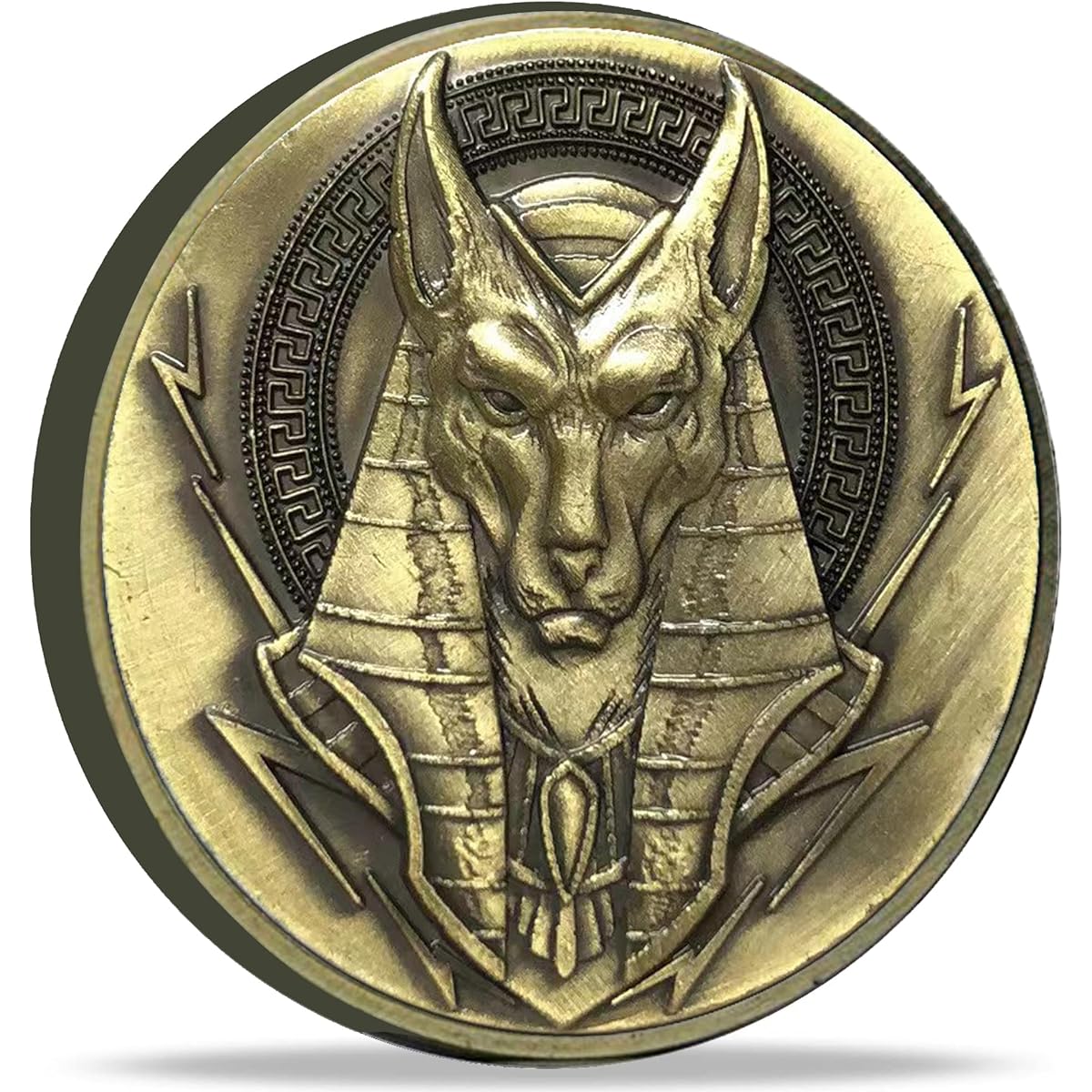 Mysterious Ancient Egypt Theme Anubis and Eye of Horus Challenge Coin