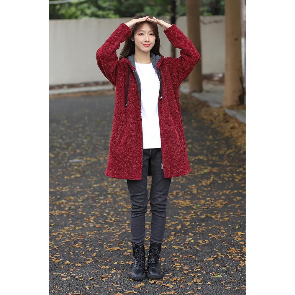 [Necoat] Women's Long Parka Parka Outerwear Fleece Lining Long Sleeve Spring Autumn Winter