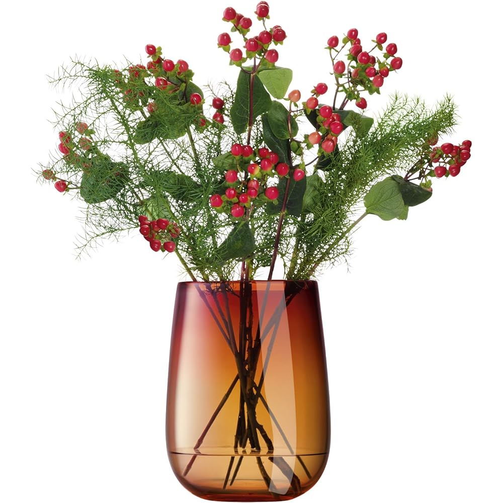 LSA Flower Vase Orange Height 23cm FOREST G1057-23-173