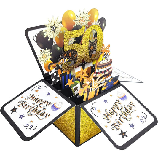 Asmallgf Happy 50th Birthday Greeting Card