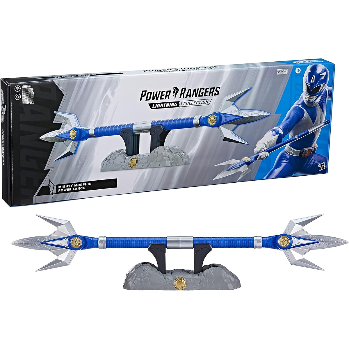 Hasbro Power Rangers Lightning Collection Might Morphin Blue Ranger Power Lance