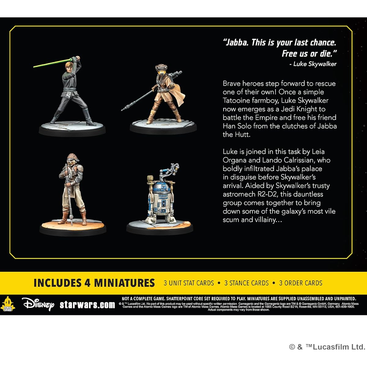 Atomic Mass Games Star Wars Shatterpoint Fearless and Ingenious Squad Pack - Tabletop Miniatures Game Strategy Game for Kids and Adults Ages 14+ 2 Players 90 Minute Playtime