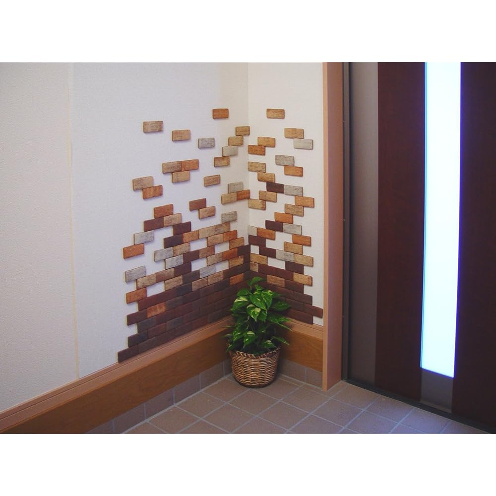 Cojit Wall Sticker Karukuru Mosaic Tile Brick Set of 100 Mixed