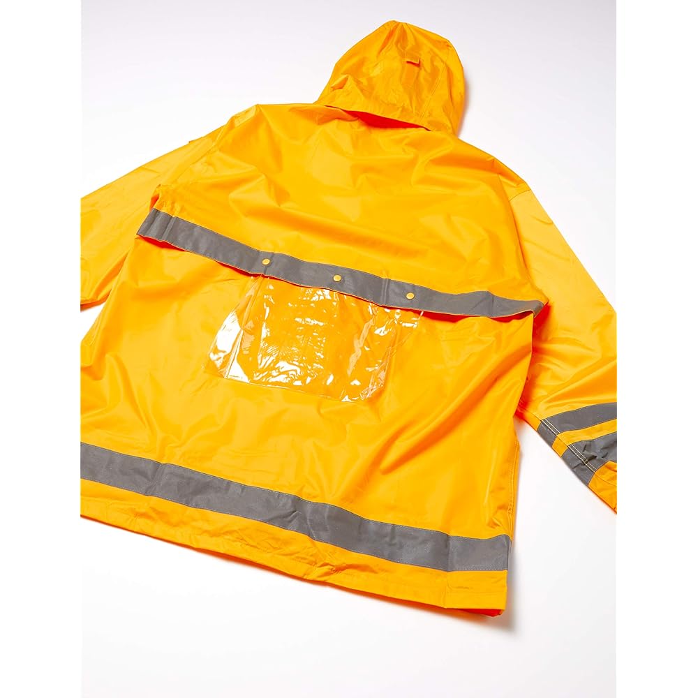 [Document] Rainwear Top and Bottom Safety Measures Rain Construction Site Visibility Rain Suit Men's