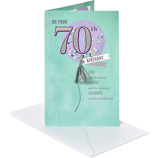 American Greetings 70th Birthday Card (Be Celebrated)