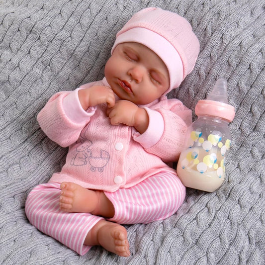 Aori Reborn Baby Girl Doll, 17 Inch Realistic Newborn Baby Doll for Ages 3+