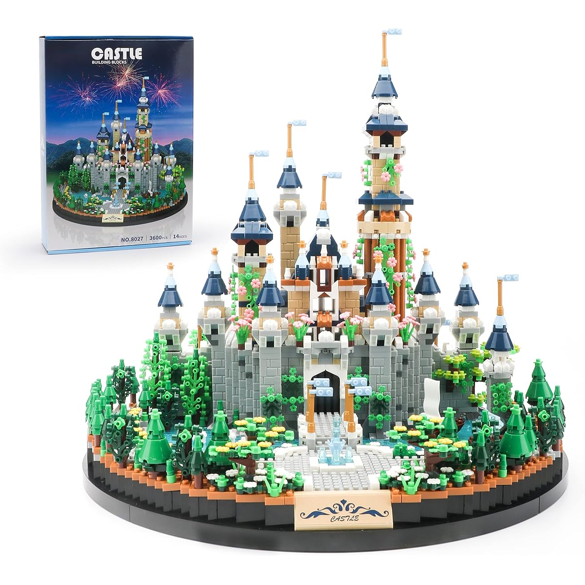 DOLBLOCK Castle Micro Building Blocks Architecture and Collection Model Set DIY Creative Idea Toy 3D Puzzle 3600 Pieces Mini Bricks for Ages 14+ Girls Adults and Kids