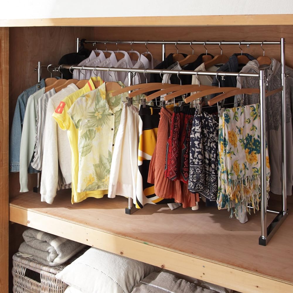 Closet Telescopic Sturdy Hanger Porta for One Room (Width 111-181cm)