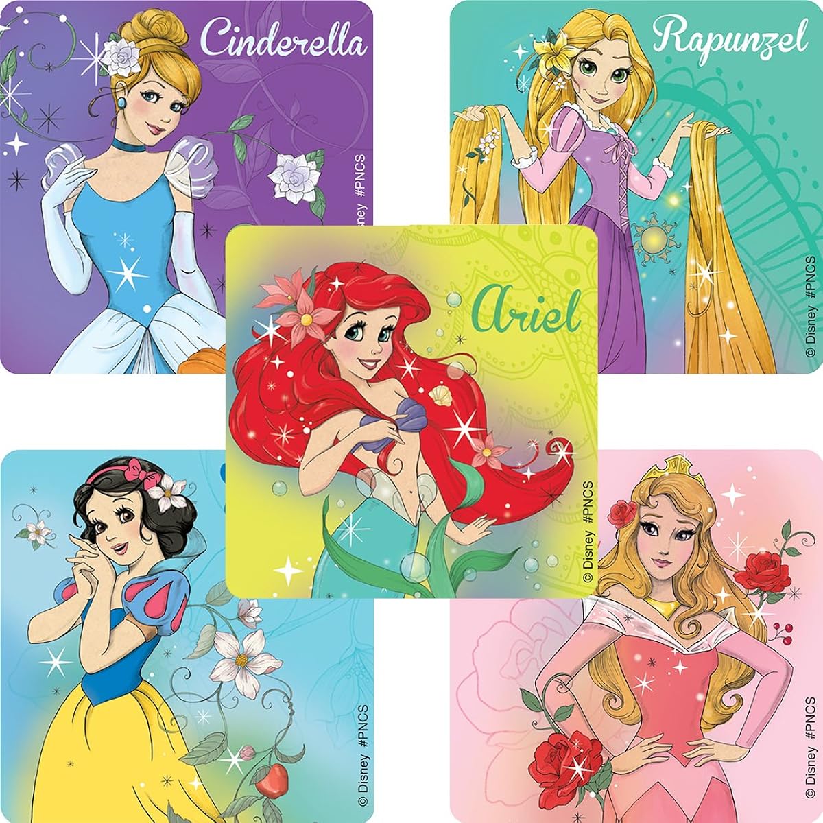 Disney Princess Stickers - Party Favours - 100 Per Pack