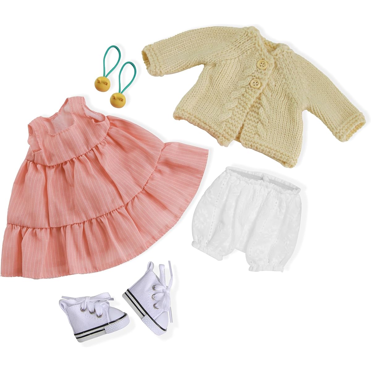 BlissfulPixie Handmade Waldorf Doll Clothes 30cm Clothing Set with Nice Box Girls Christmas Birthday Gift - Caroline Clothing Accessories