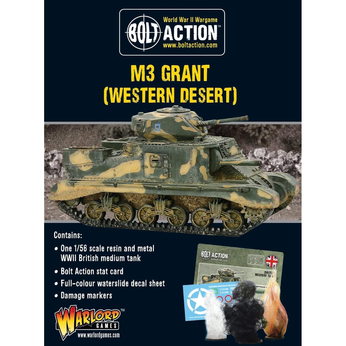 Warlord Games, Bolt Action, M3 Grant (Western Desert)