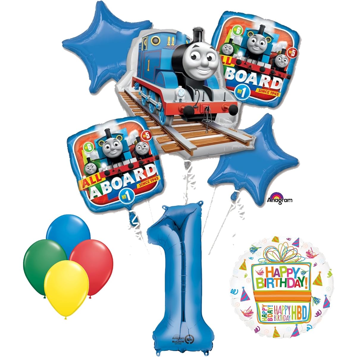 The Ultimate Thomas The Train Engine 1st Birthday Party Supplies and Balloon Decorations