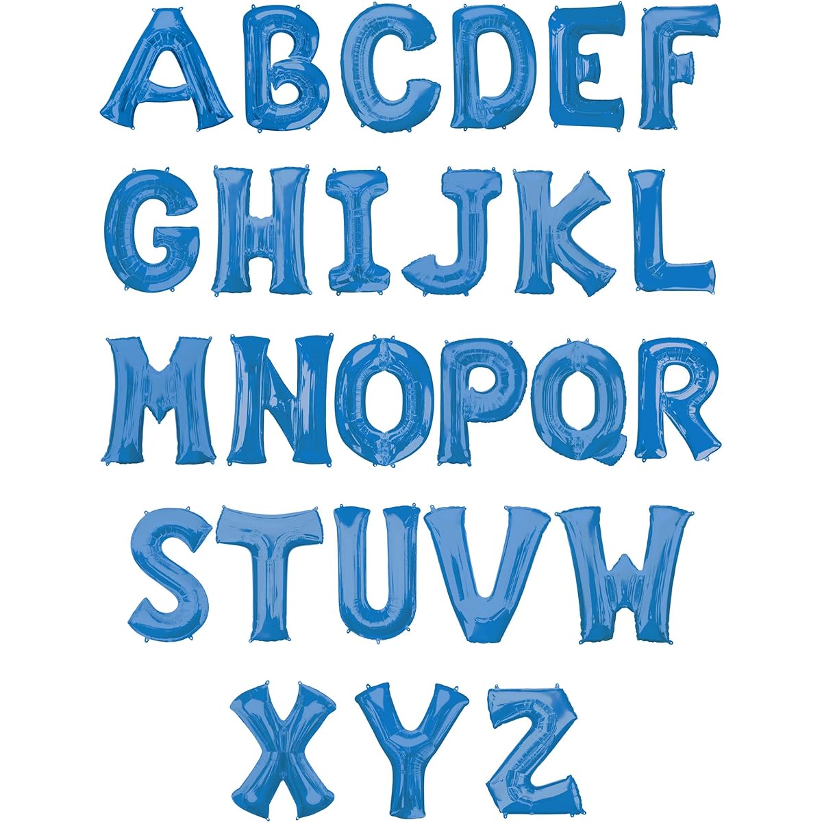 Anagram 35415 Letter H Foil Mylar Balloon, 34", Blue